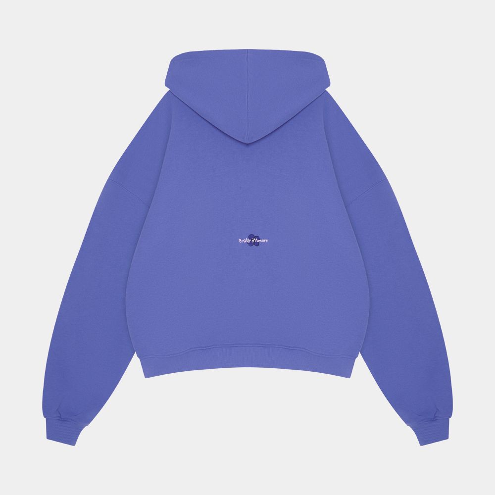 Худи Bruler d'Amour Zip Jardin de Lavande фиолетовое