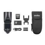 Вспышка накамерная Godox V100C TTL с круглой головкой для Canon