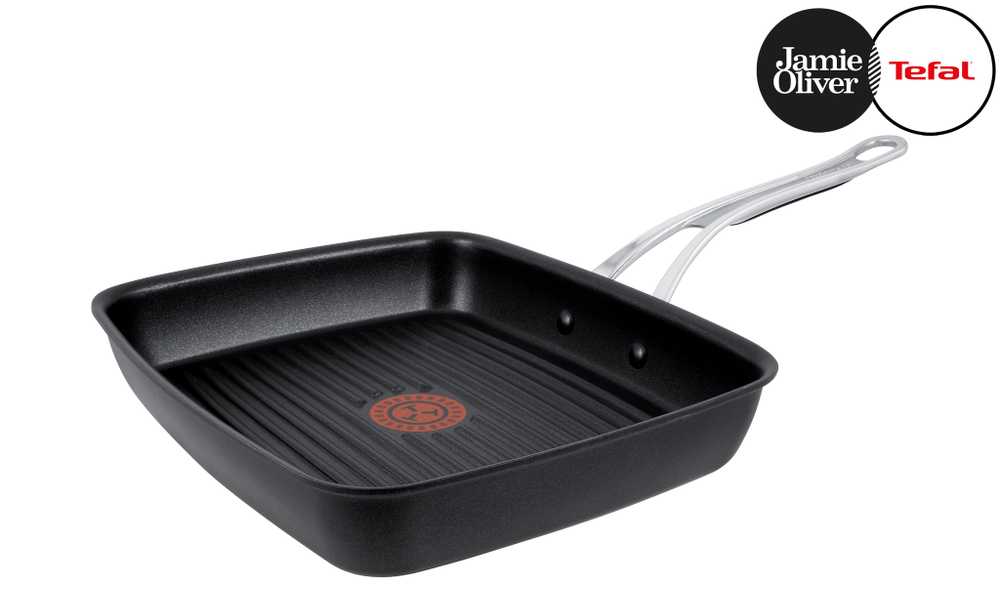 Сковорода-гриль квадратная Tefal Jamie Oliver 23х27 см E2114173