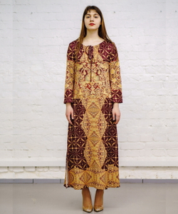 Платье "Золотное 2", по мотивам русского золотного шитья в церковных одеяниях