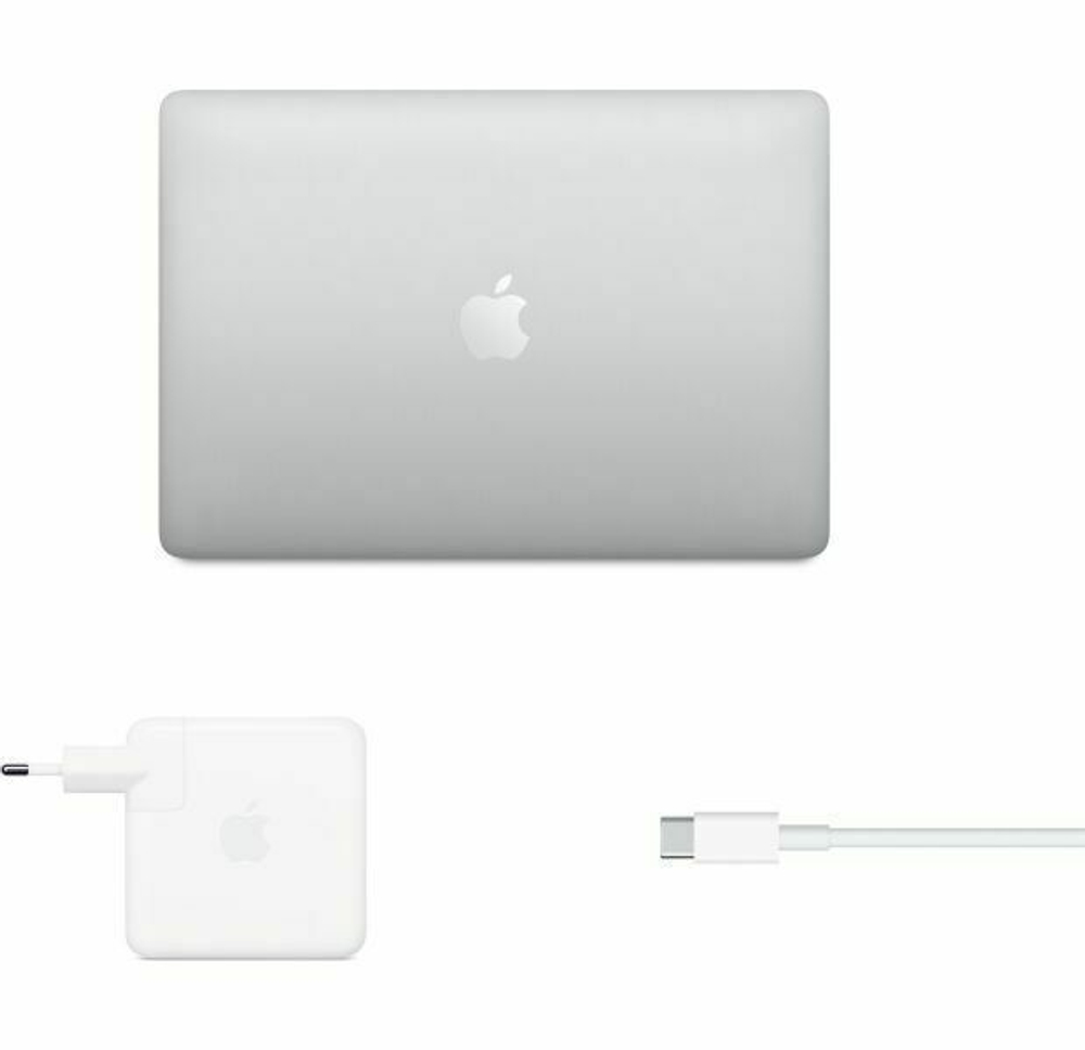 13.3" Ноутбук Apple MacBook Pro 13 Late 2020 (2560x1600, Apple M1 3.2 ГГц, RAM 8 ГБ, SSD 512 ГБ, Apple graphics 8-core), RU, MYDC2LL/A, серебристый