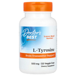Doctor's Best, Best, L-тирозин, 500 мг, 120 вегетарианских капсул