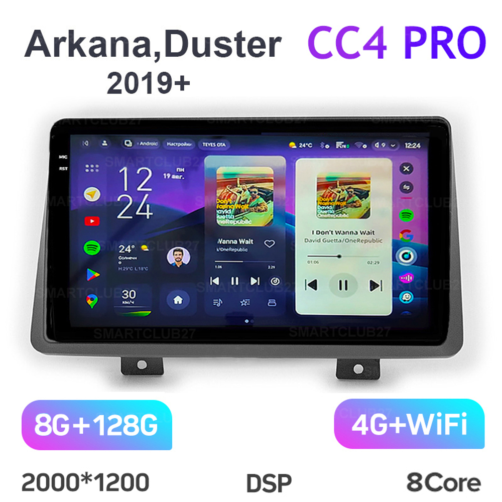Teyes CC4 Pro 10,2" для Renault Arkana, Duster 2019+