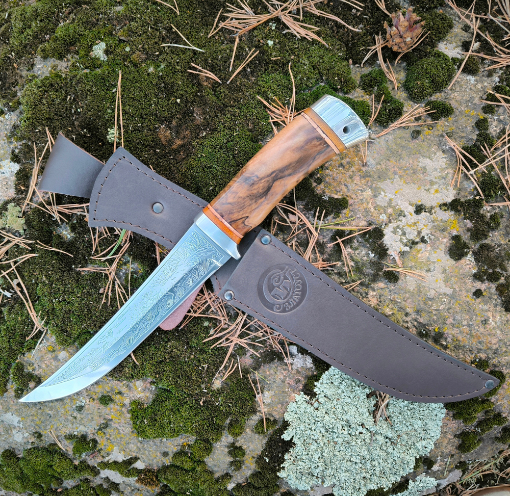 Нож НС-13А Лис (ЭИ-107) алюминиевые вставки (Златоуст)