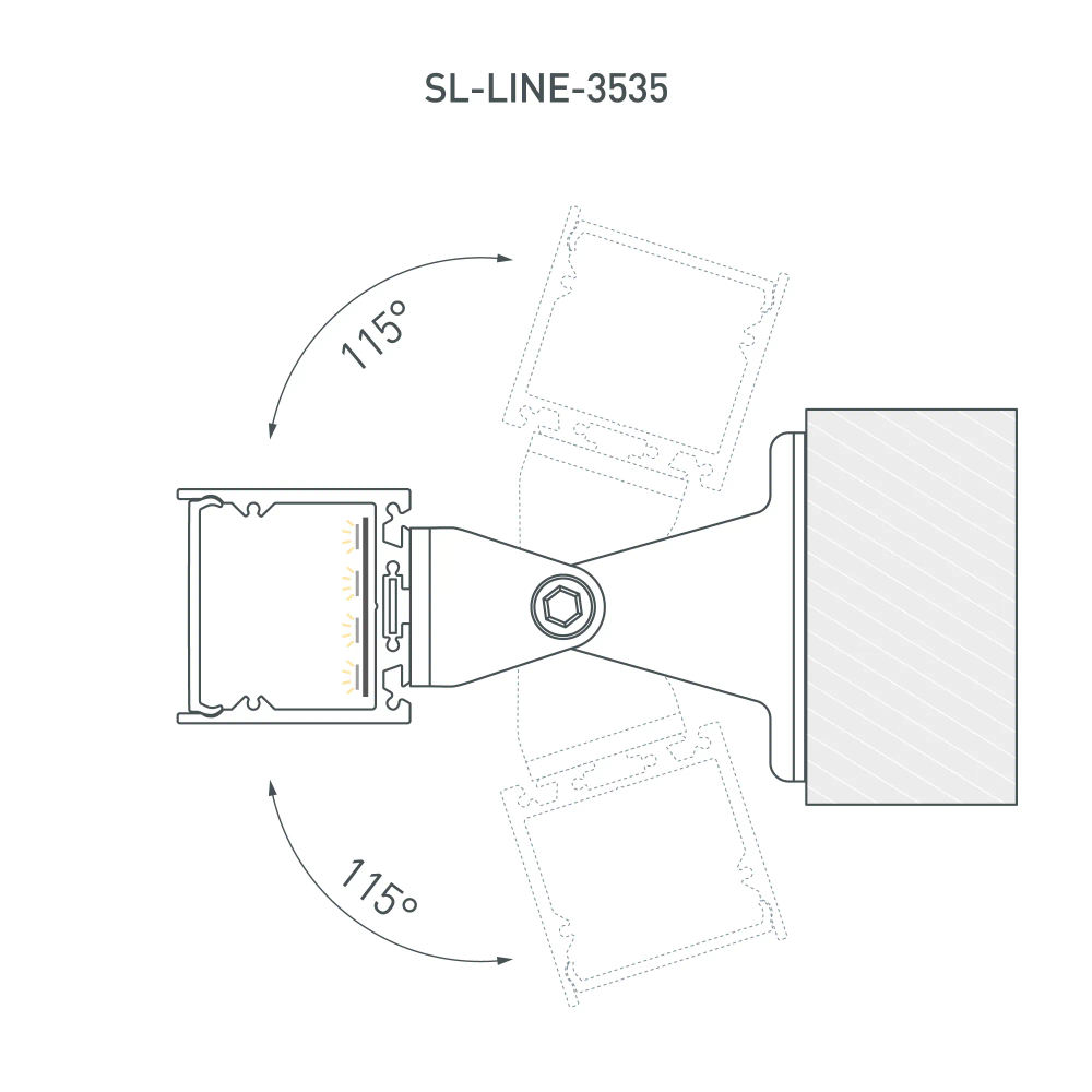 Профиль SL-LINE-3535-2000 WHITE (BY) (Arlight, Алюминий) 063107