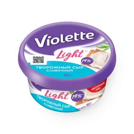 Сыр творожный Violette сливочный 160 гр