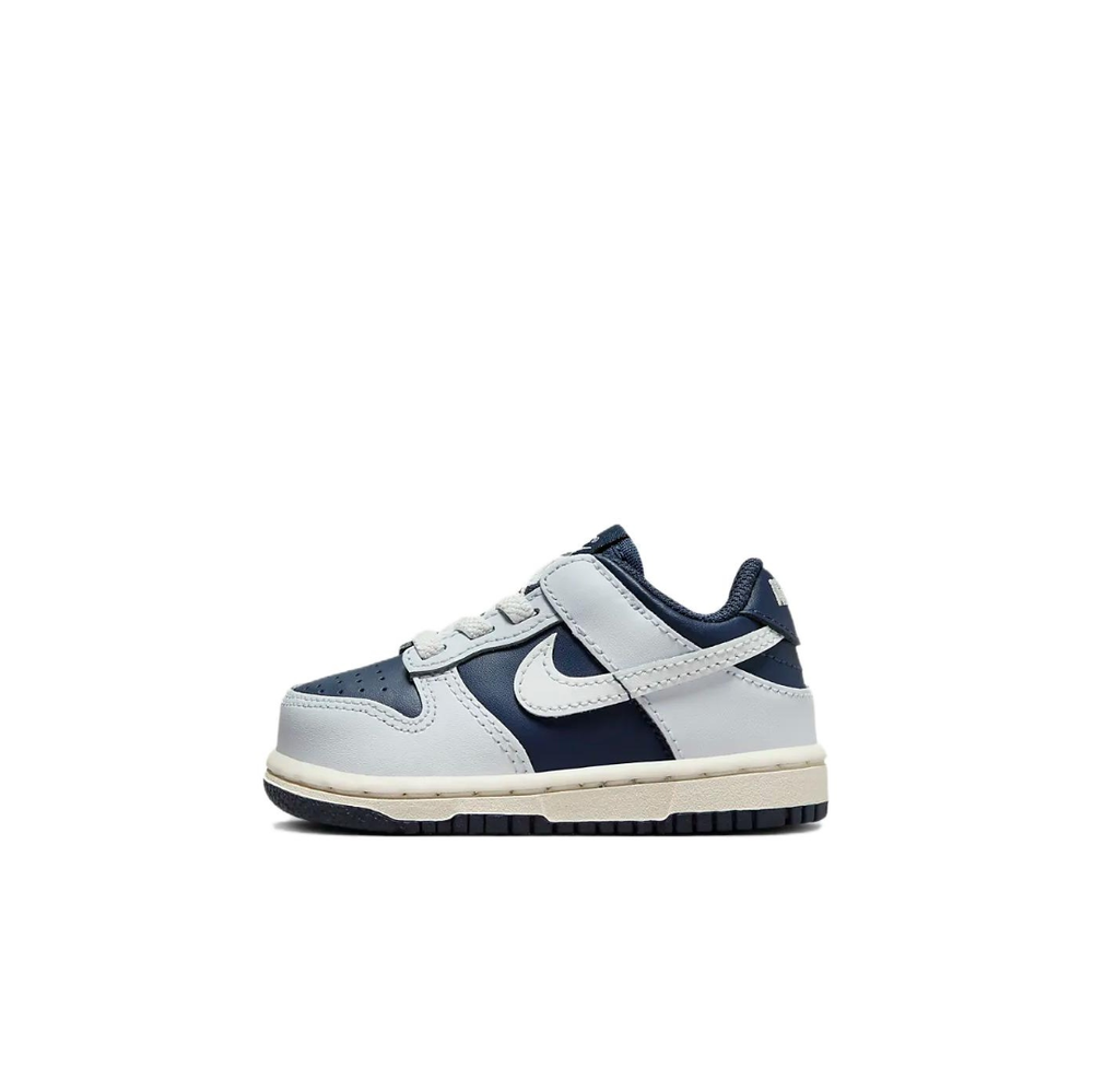 Детские кроссовки Nike Dunk Low 'Grey Midnight Navy' FB9107-002