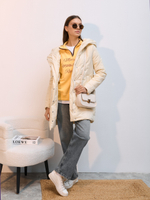 Полупальто демисезонное "2026" ваниль