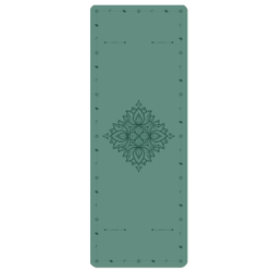 Каучуковый коврик для йоги Space Flower Emerald 185*68*0,5 см нескользящий