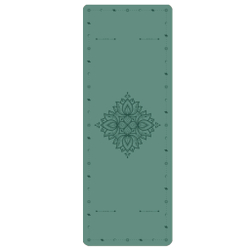 Каучуковый коврик для йоги Space Flower Emerald 185*68*0,5 см нескользящий