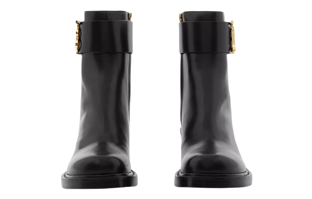 Burberry Leather Ankle Boots Women"s Black