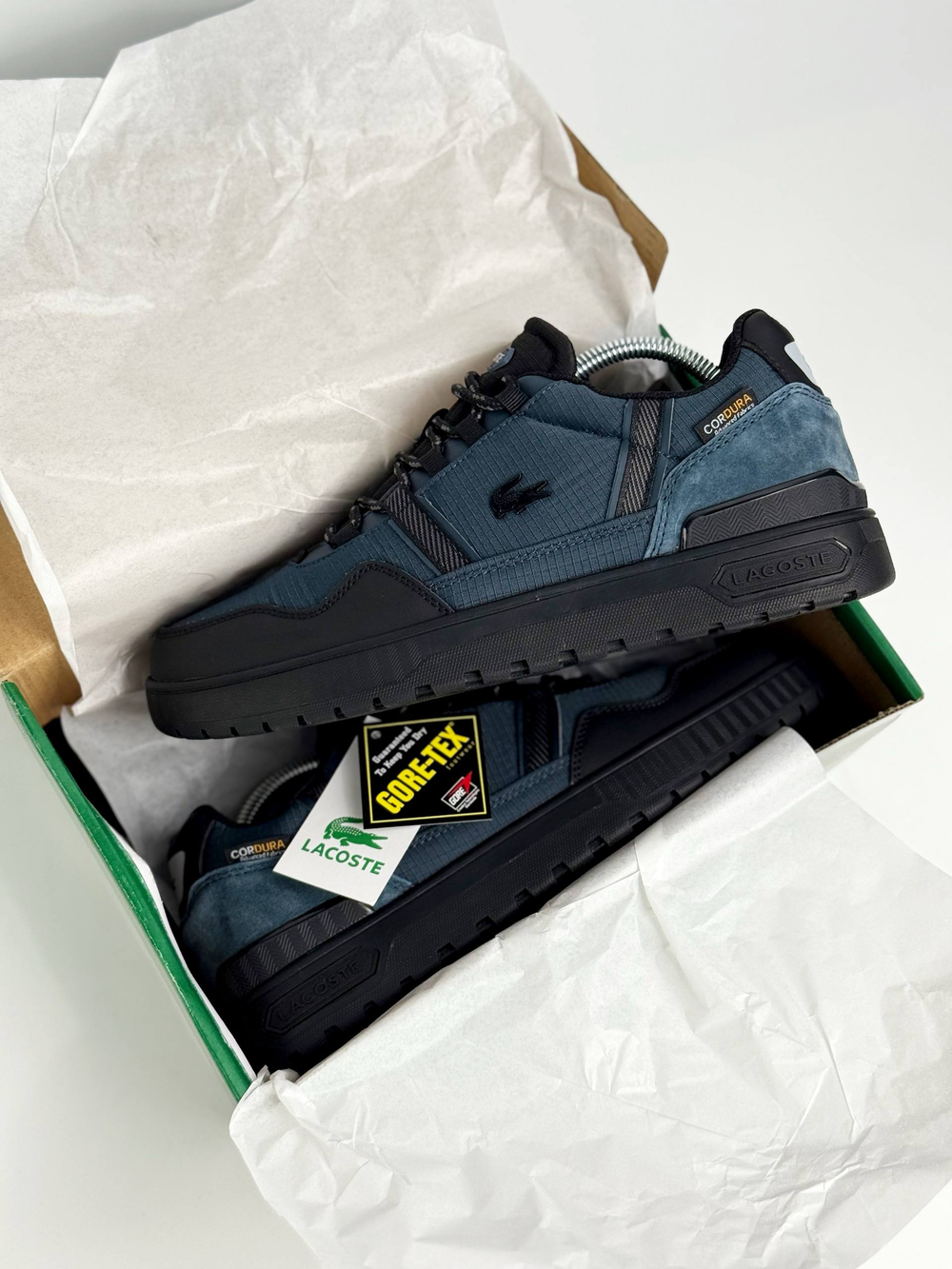 Кроссовки Lacoste Gore-Tex ТЕРМО #N585 (син.)