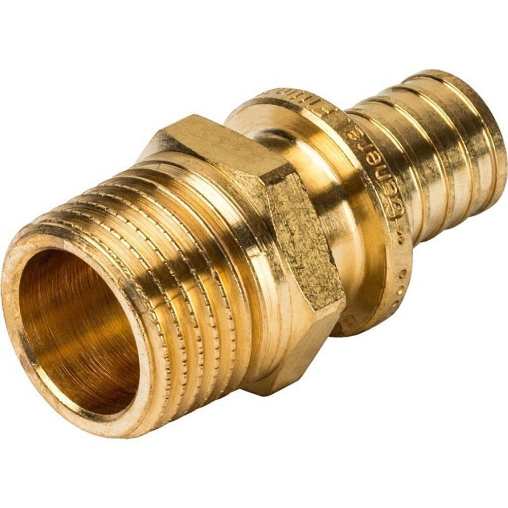 STOUT Переходник с наружной резьбой 16x1/2" аксиальный для труб из сшитого полиэтилена