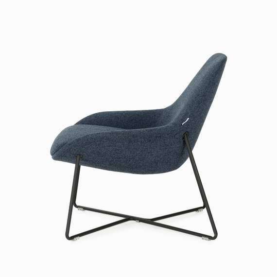 Лаунж-кресло Dione синяя ткань