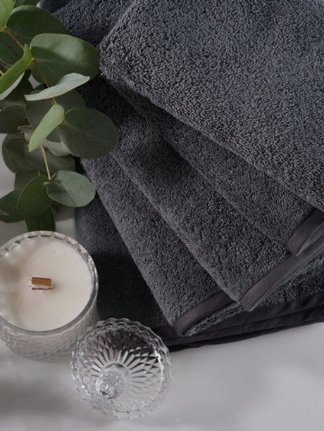 Набор полотенец 3шт Claire Batiste Atelier Ile глубокий серый