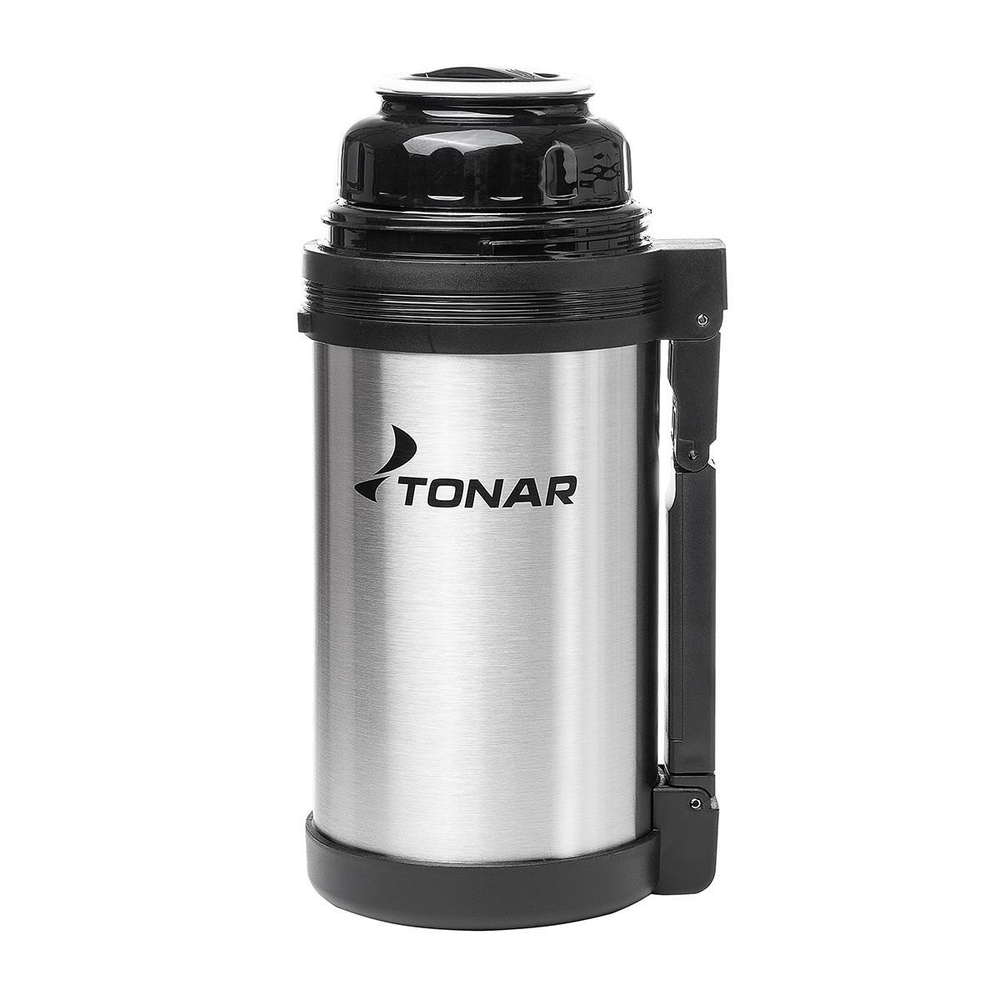 Термос Тонар 1200ML(C), дополнительная пластиковая чашка, складная ручка, ремень
