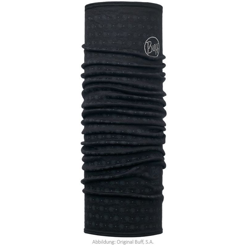 Шерстяной женский шарф-труба Merino Wool Chic Buff Veera Black Фото 1
