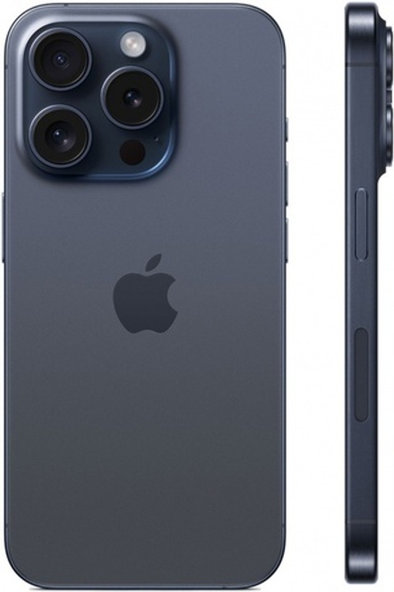 Смартфон Apple iPhone 15 Pro 256 ГБ, Dual: nano SIM + eSIM, Синий титан