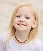 Янтарные детские бусы Леснушки