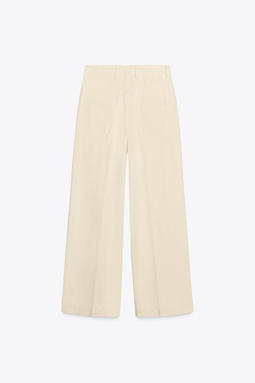 ZARA ДЖИНСЫ LOOSE С ВЫСОКОЙ ПОСАДКОЙ — ZW COLLECTION, ЖЕЛТЫЙ