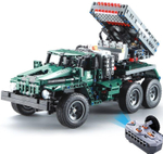 Конструктор Боевая машина "Катюша", 1369 деталей, пульт управления