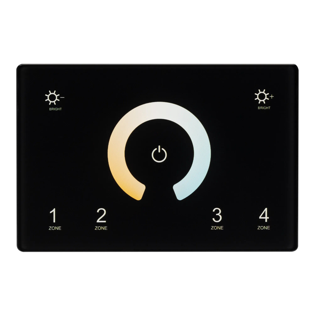 Панель Sens SMART-P81-MIX Black (230V, 4 зоны, 2.4G) (Arlight, IP20 Пластик, 5 лет) 028401