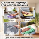 Салфетки из МИКРОФИБРЫ 30х30 см PASTEL COLOUR, big pack, КОМПЛЕКТ 10 штук, 180 г/м2, LAIMA HOME, 700608