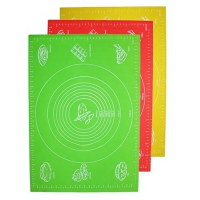 Коврик силиконовый для раскатки теста (64 х 45 см) цвет в ассортименте