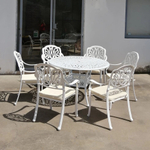 Мебель из литого алюминия Palermo 6 для сада, белый