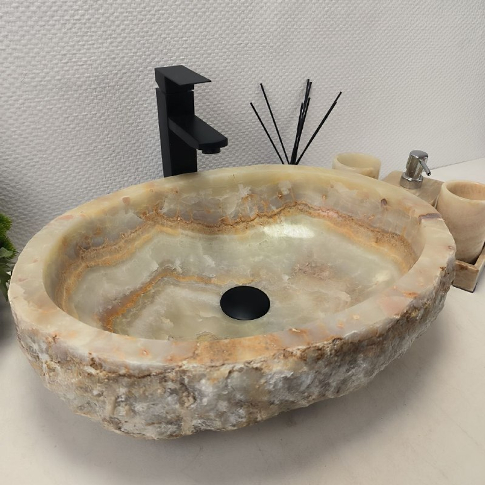 Раковина из оникса Erozy Green EO-62559 52*40*15 0097