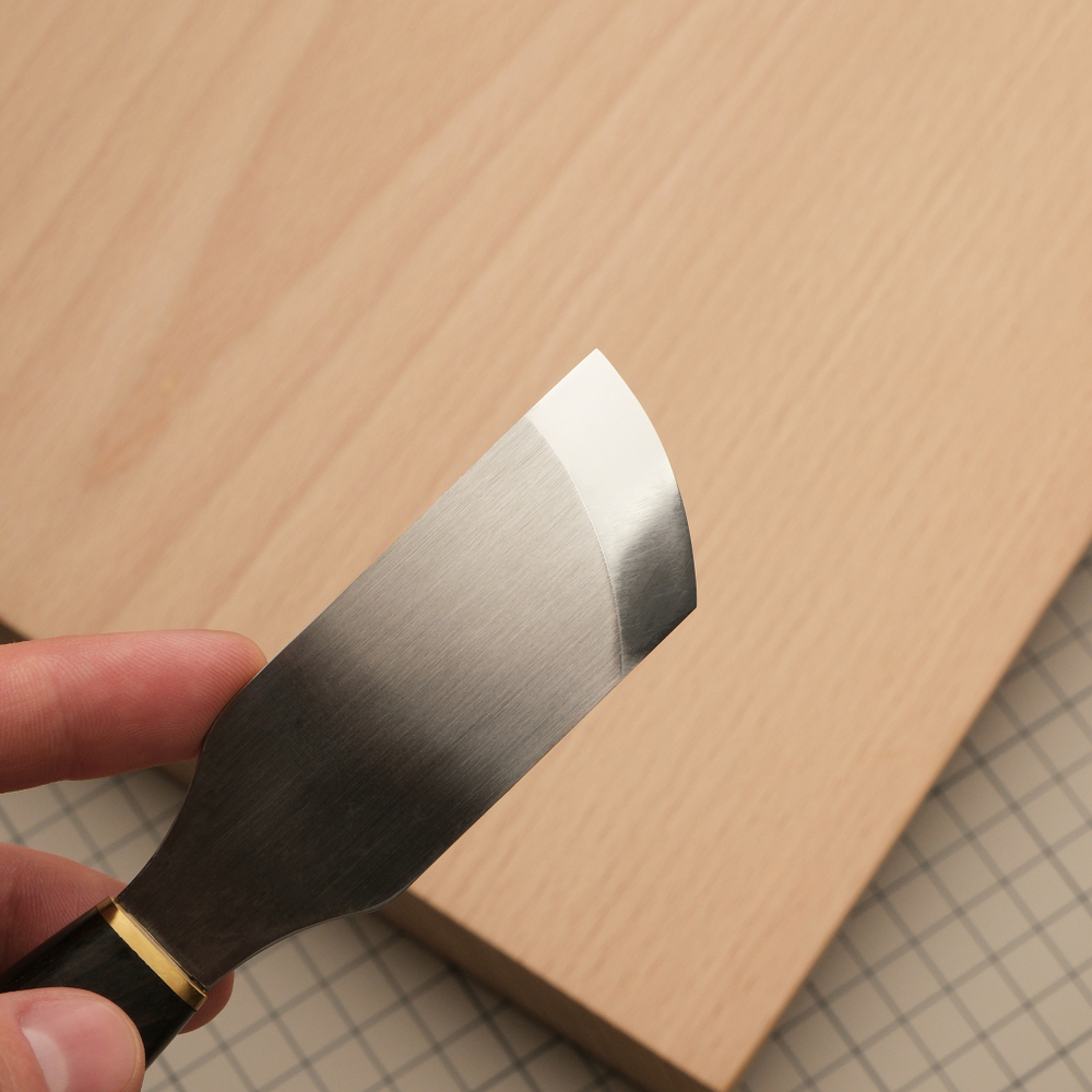 Нож косой с закругленным лезвием для шерфовки и раскроя