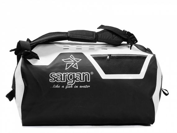 Гермо-Сумка-Рюкзак Sargan Прогрессор-80 герметичная молния 100%, вкладыш 80 л черно-белая