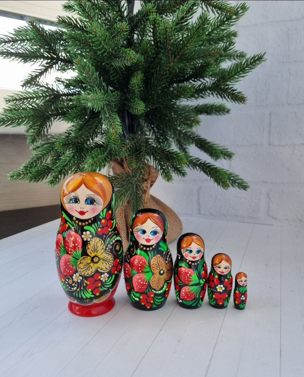 Матрешка 5мест 12см