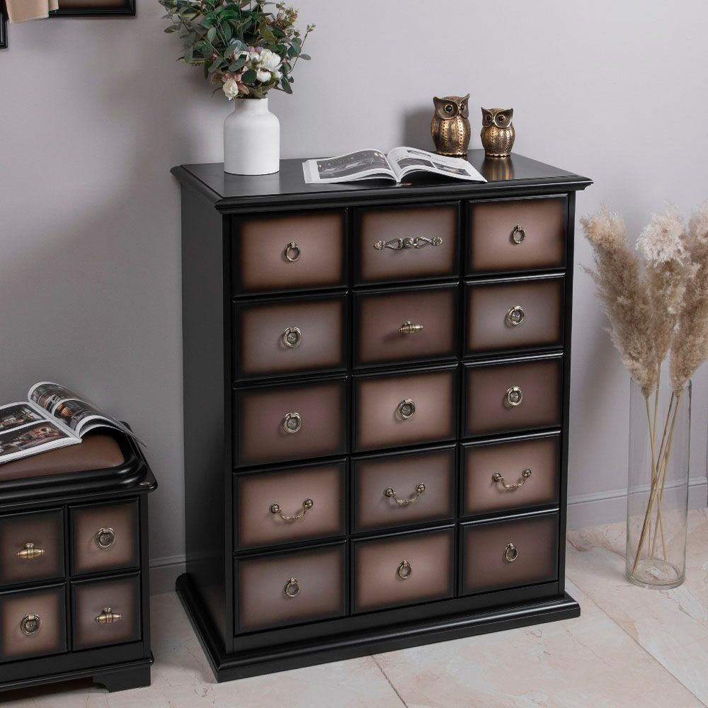 Тумба Пандора 3 Орех Оберджин Шоколад