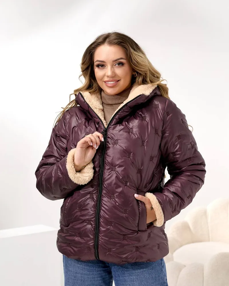 Куртка с мехом УК-4431-3 Фабрика Моды