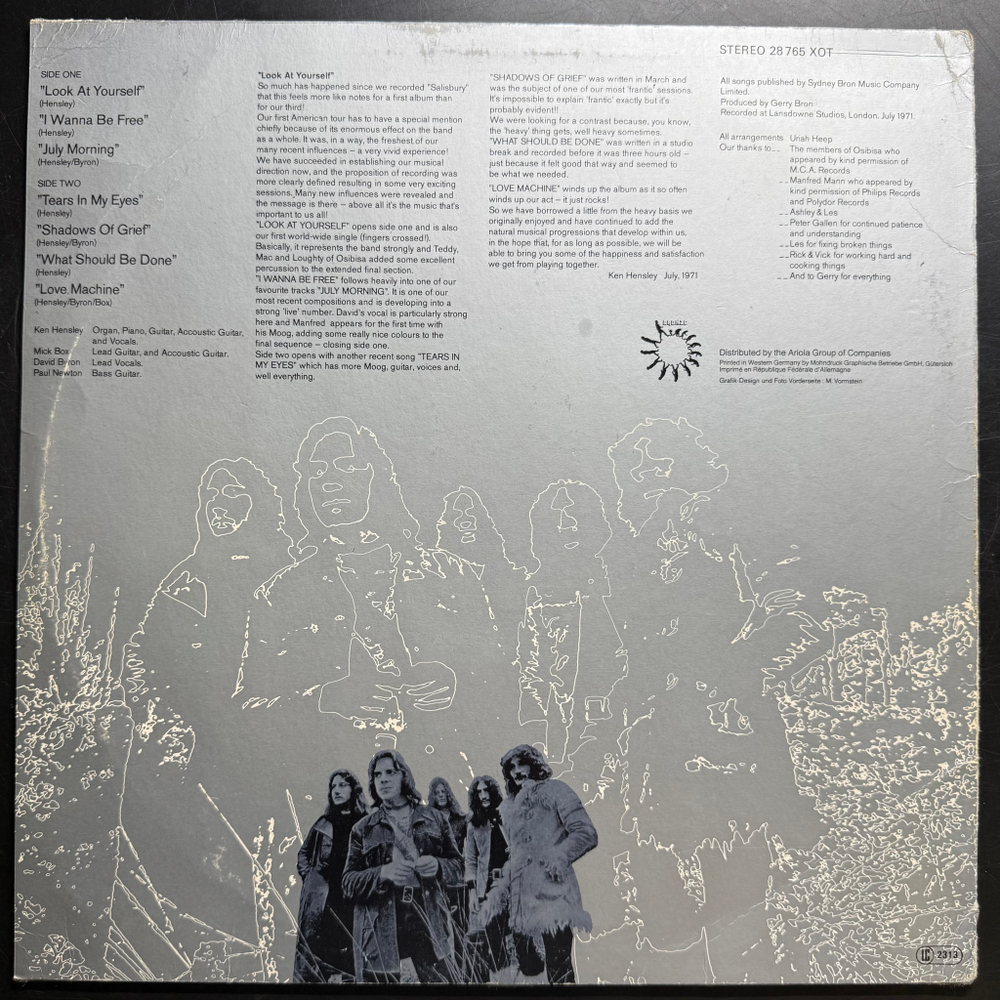 Uriah Heep ‎– Look At Yourself (Германия)