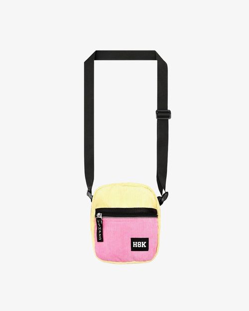 Сумка Hook Мессенджер Смол Вельвет колорблок желтая