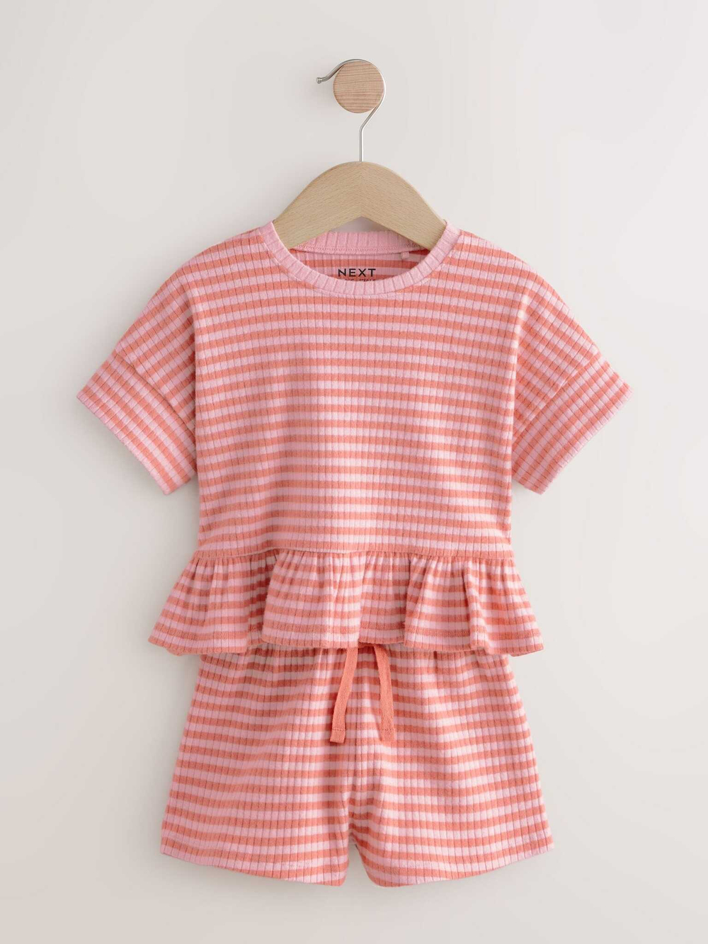 Футболка и шорты в комплекте для девочки Next E51-367, Розовый
