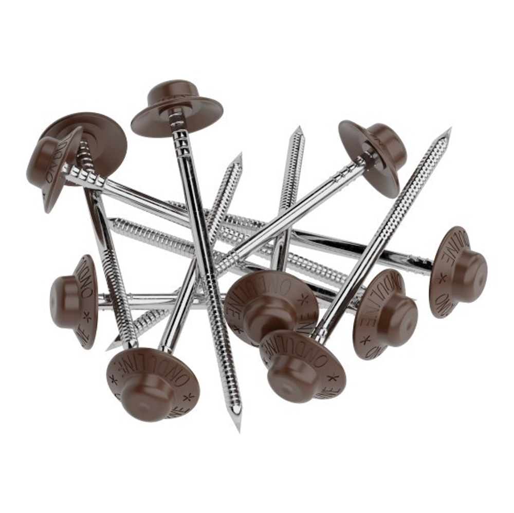 ГВОЗДИ Ондулин 75 коричневый 100шт