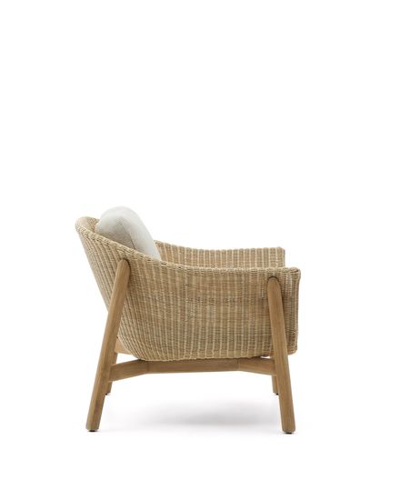Кресло Galea из тикового дерева и синтетического ротанга La Forma Испания 