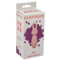 Светло-розовый мини-вибратор 8,2см Lola Games Emotions Funny Bunny Light pink 4007-02Lola