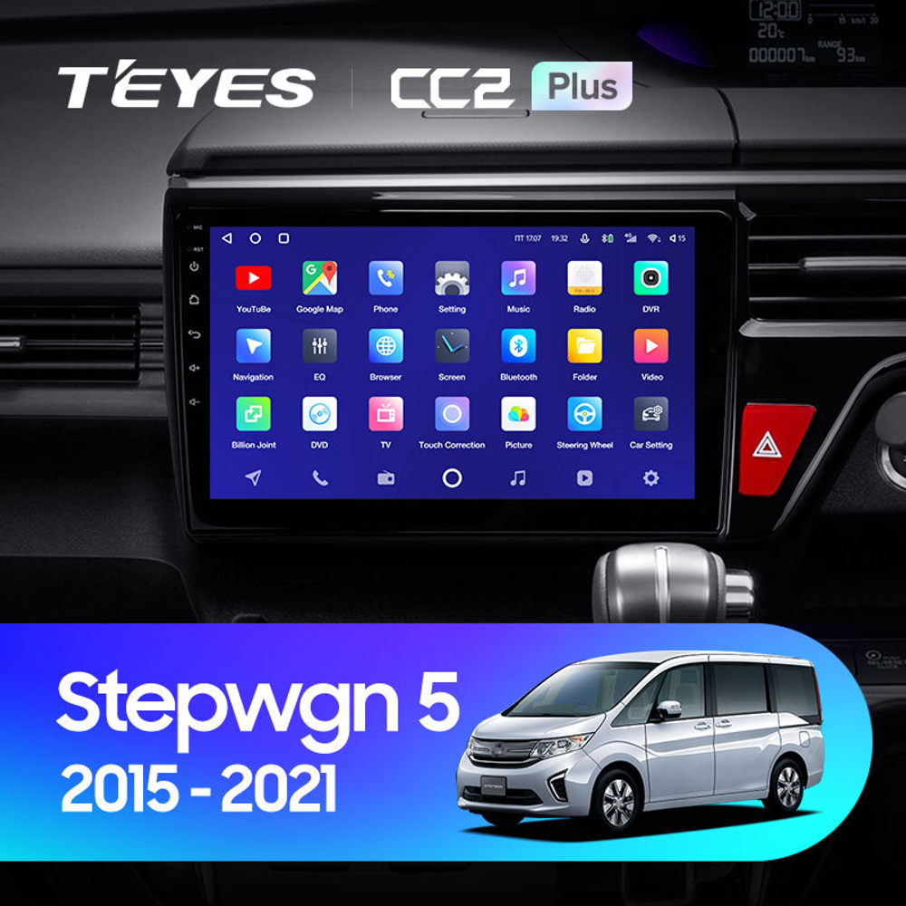 Teyes CC2 Plus 9" для Honda Stepwgn 5 2015-2021 (прав)