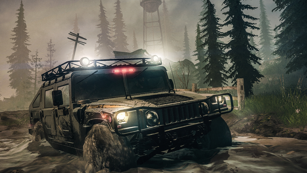 Spintires: MudRunner American Wilds (диск для PS4, полностью на русском языке)