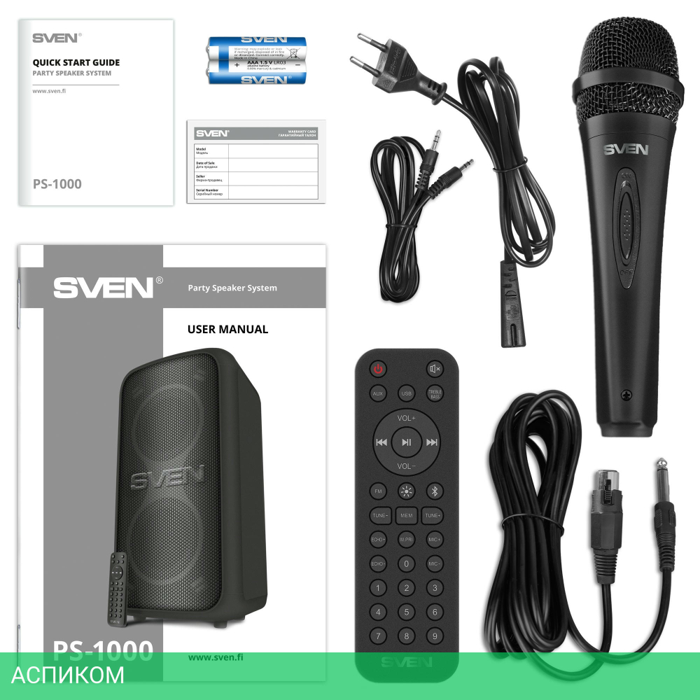 Колонка для вечеринок Sven PS-1000 (SV-022686)