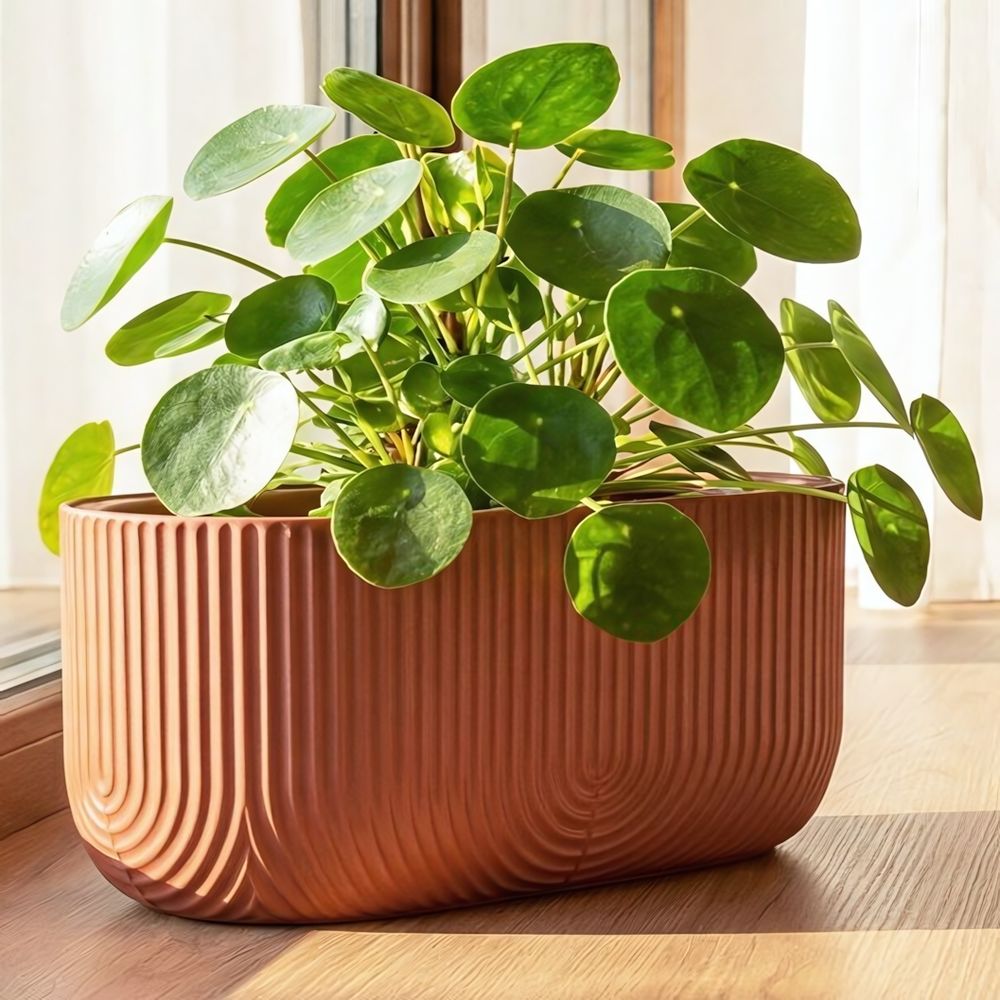 Кашпо РАМОНА овальное 6л со вставкой 385x180мм М3273