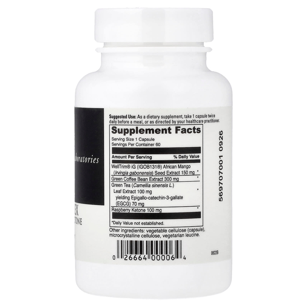DaVinci Laboratories, Mango-Plex с малиновыми кетонами, 60 капсул