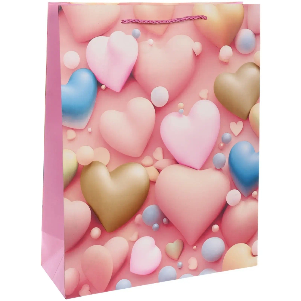 Пакет подарочный «Счастье есть» 31*40*12 см, микс