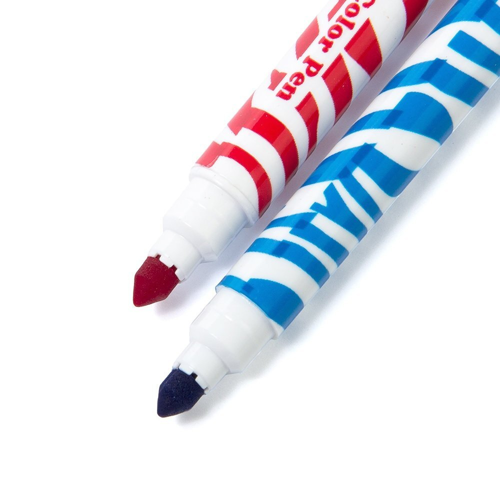 Фломастеры двухсторонние, 10шт / 20 цв, Yalong, смываемые чернила, корпус круглый, "Toucan", вентилируемый колпачок, упаковка картонная, европодвес