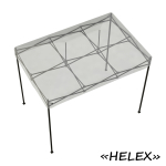 Тент-шатер быстросборный Helex 4321 3х2х3м, полиэстер, зеленый