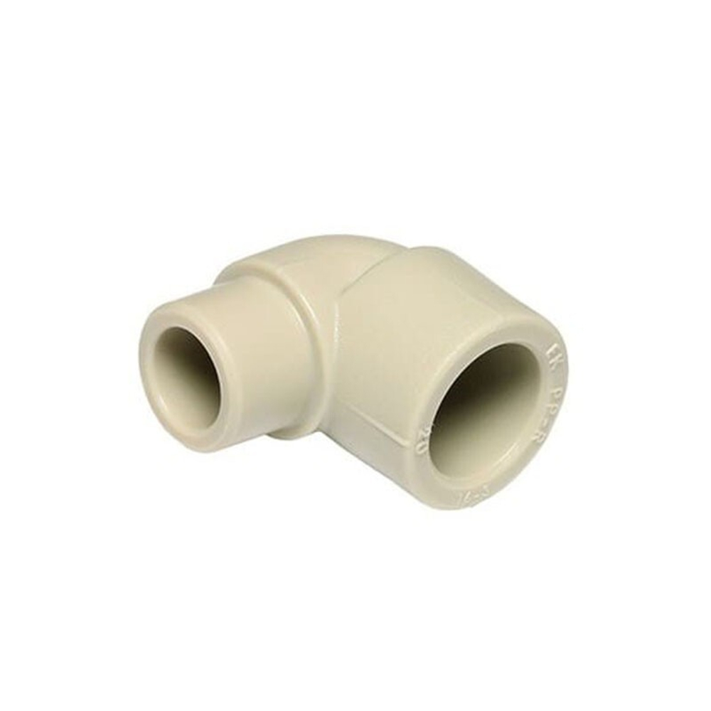 Угольник полипропиленовый 90гр. Valfex, DN 90x25, PN 25, серый, ВР-НР